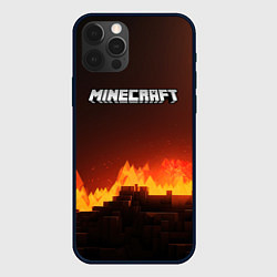 Чехол для iPhone 12 Pro Minecraft огненная стена, цвет: 3D-черный