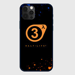 Чехол для iPhone 12 Pro Half life краски текстура брызги, цвет: 3D-черный