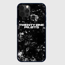 Чехол для iPhone 12 Pro Twenty One Pilots black ice, цвет: 3D-черный