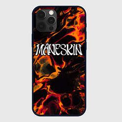 Чехол для iPhone 12 Pro Maneskin red lava, цвет: 3D-черный