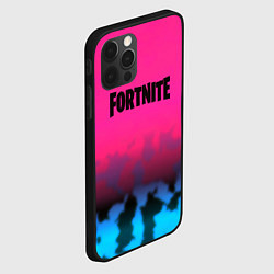 Чехол для iPhone 12 Pro Fortnite текстура броня, цвет: 3D-черный — фото 2