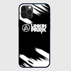 Чехол iPhone 12 Pro Linkin park рок бенд краски
