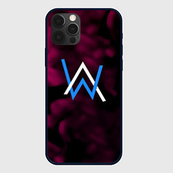 Чехол для iPhone 12 Pro Алан Волкер огенный стиль градиент, цвет: 3D-черный