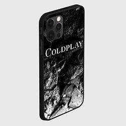 Чехол для iPhone 12 Pro Coldplay black graphite, цвет: 3D-черный — фото 2
