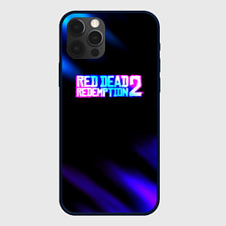 Чехол для iPhone 12 Pro Red dead redemption неоновые краски, цвет: 3D-черный
