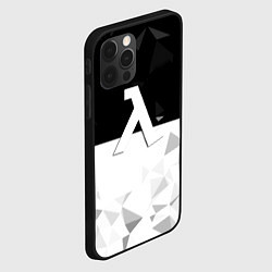 Чехол для iPhone 12 Pro Half life pattern geometry, цвет: 3D-черный — фото 2