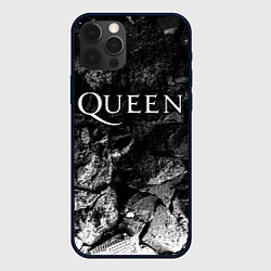 Чехол для iPhone 12 Pro Queen black graphite, цвет: 3D-черный