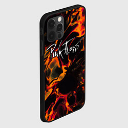 Чехол для iPhone 12 Pro Pink Floyd red lava, цвет: 3D-черный — фото 2