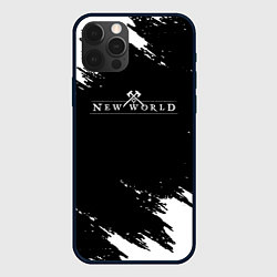 Чехол для iPhone 12 Pro New world штрихи красок, цвет: 3D-черный