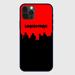 Чехол для iPhone 12 Pro Linkin park rock team, цвет: 3D-черный