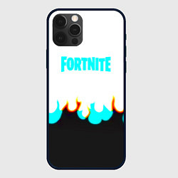 Чехол для iPhone 12 Pro Fortnite epic game fire, цвет: 3D-черный