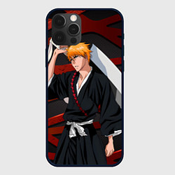 Чехол для iPhone 12 Pro Ичиго Куросаки из Блича, цвет: 3D-черный