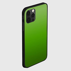 Чехол для iPhone 12 Pro Градиент яблочный зелёный, цвет: 3D-черный — фото 2