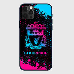 Чехол iPhone 12 Pro Liverpool - neon gradient