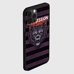 Чехол для iPhone 12 Pro Aggression inside - текстурный фон, цвет: 3D-черный — фото 2