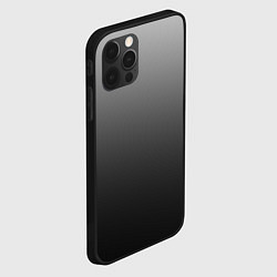 Чехол для iPhone 12 Pro От серого к черному оттенки серого, цвет: 3D-черный — фото 2