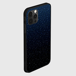 Чехол для iPhone 12 Pro Абстрактный сине-чёрный ночной, цвет: 3D-черный — фото 2