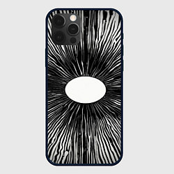 Чехол для iPhone 12 Pro Поглощение, цвет: 3D-черный