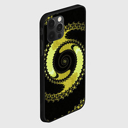 Чехол для iPhone 12 Pro Вращение фрактал, цвет: 3D-черный — фото 2