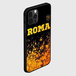 Чехол для iPhone 12 Pro Roma - gold gradient посередине, цвет: 3D-черный — фото 2