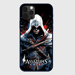 Чехол iPhone 12 Pro Assassins creed мазки красок