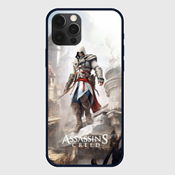 Чехол для iPhone 12 Pro Assassins creed town, цвет: 3D-черный