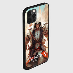 Чехол для iPhone 12 Pro Assassins creed большой город, цвет: 3D-черный — фото 2