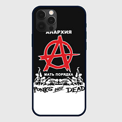 Чехол iPhone 12 Pro Анархия - Punks not dead