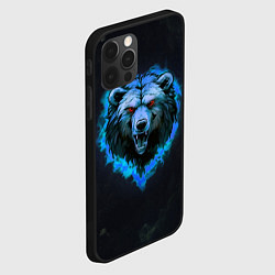 Чехол для iPhone 12 Pro Пылающая эмблема медведя, цвет: 3D-черный — фото 2