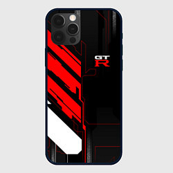 Чехол для iPhone 12 Pro Nissan GTR - Cyber, цвет: 3D-черный