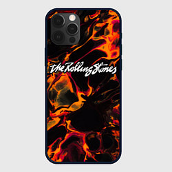 Чехол для iPhone 12 Pro Rolling Stones red lava, цвет: 3D-черный