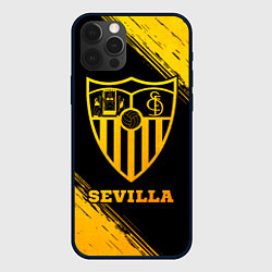 Чехол для iPhone 12 Pro Sevilla - gold gradient, цвет: 3D-черный