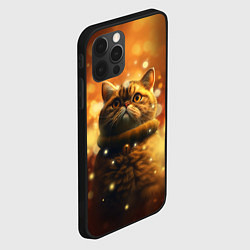 Чехол для iPhone 12 Pro Толстый кот - Экзот, цвет: 3D-черный — фото 2