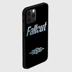 Чехол для iPhone 12 Pro Fallout - Logo, цвет: 3D-черный — фото 2