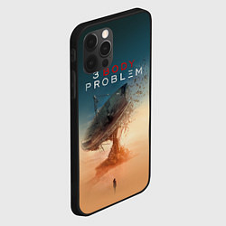 Чехол для iPhone 12 Pro 3 Body Problem - satellite, цвет: 3D-черный — фото 2