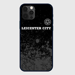 Чехол для iPhone 12 Pro Leicester City sport на темном фоне посередине, цвет: 3D-черный