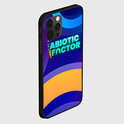 Чехол для iPhone 12 Pro Abiotic Factor цветные круги и лого, цвет: 3D-черный — фото 2