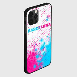 Чехол для iPhone 12 Pro Barcelona neon gradient style посередине, цвет: 3D-черный — фото 2