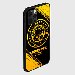 Чехол для iPhone 12 Pro Leicester City - gold gradient, цвет: 3D-черный — фото 2