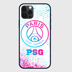 Чехол iPhone 12 Pro PSG neon gradient style