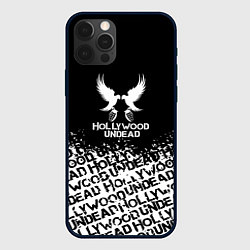 Чехол для iPhone 12 Pro Hollywood Undead rock, цвет: 3D-черный