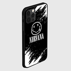 Чехол для iPhone 12 Pro Nirvana текустура краски, цвет: 3D-черный — фото 2