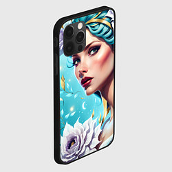 Чехол для iPhone 12 Pro Фантастическая леди, цвет: 3D-черный — фото 2