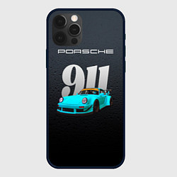 Чехол для iPhone 12 Pro Porsche 911 спортивный автомобиль, цвет: 3D-черный