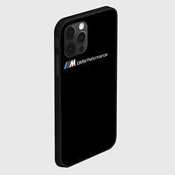 Чехол для iPhone 12 Pro BMW logo steel, цвет: 3D-черный — фото 2