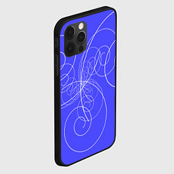 Чехол для iPhone 12 Pro Спирали расходящиеся в стороны, цвет: 3D-черный — фото 2