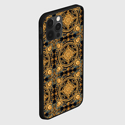 Чехол для iPhone 12 Pro Элегантные линии, цвет: 3D-черный — фото 2