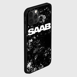 Чехол для iPhone 12 Pro Saab black ice, цвет: 3D-черный — фото 2