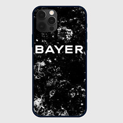 Чехол для iPhone 12 Pro Bayer 04 black ice, цвет: 3D-черный