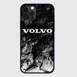 Чехол для iPhone 12 Pro Volvo black graphite, цвет: 3D-черный